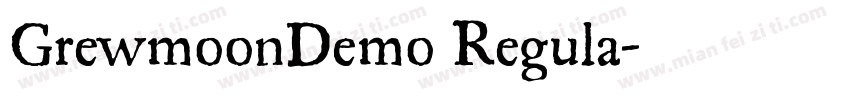 GrewmoonDemo Regula字体转换